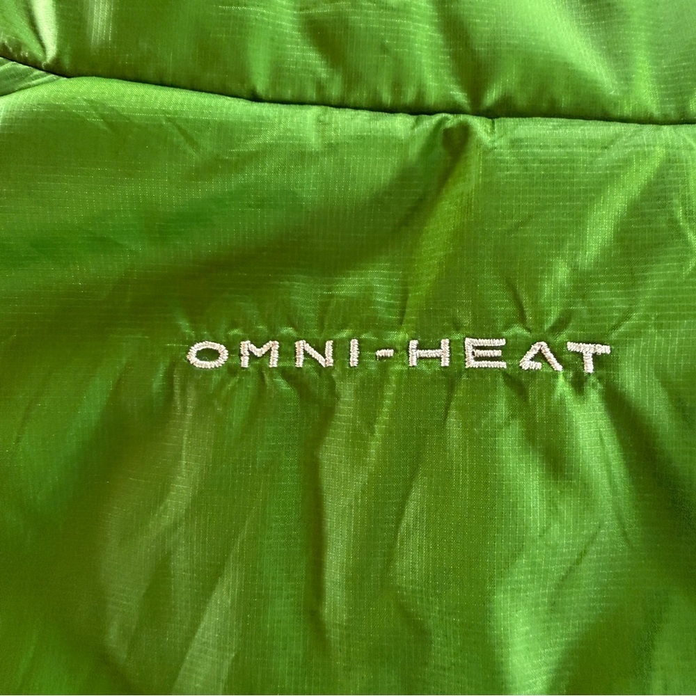 Columbia Bright Green Puffer Vest Sz M - Picture 6 of 9